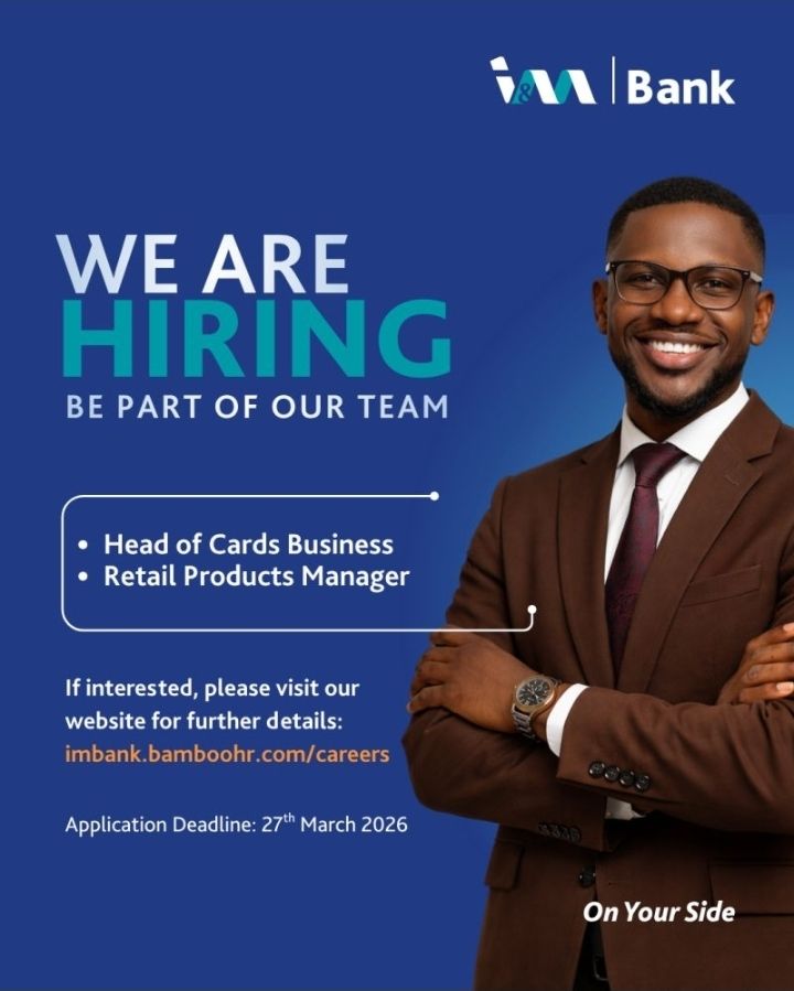 Vacancy: Head of Cards Business